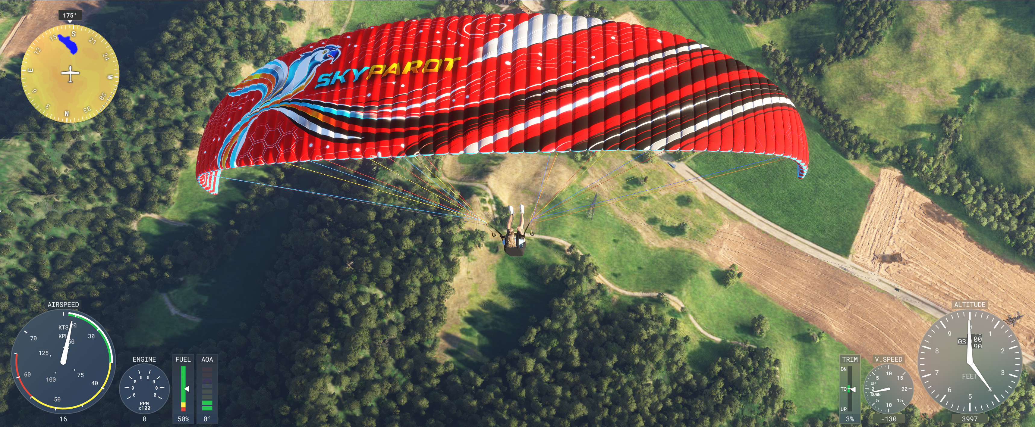 Skyparot 08 Advanced im Flug