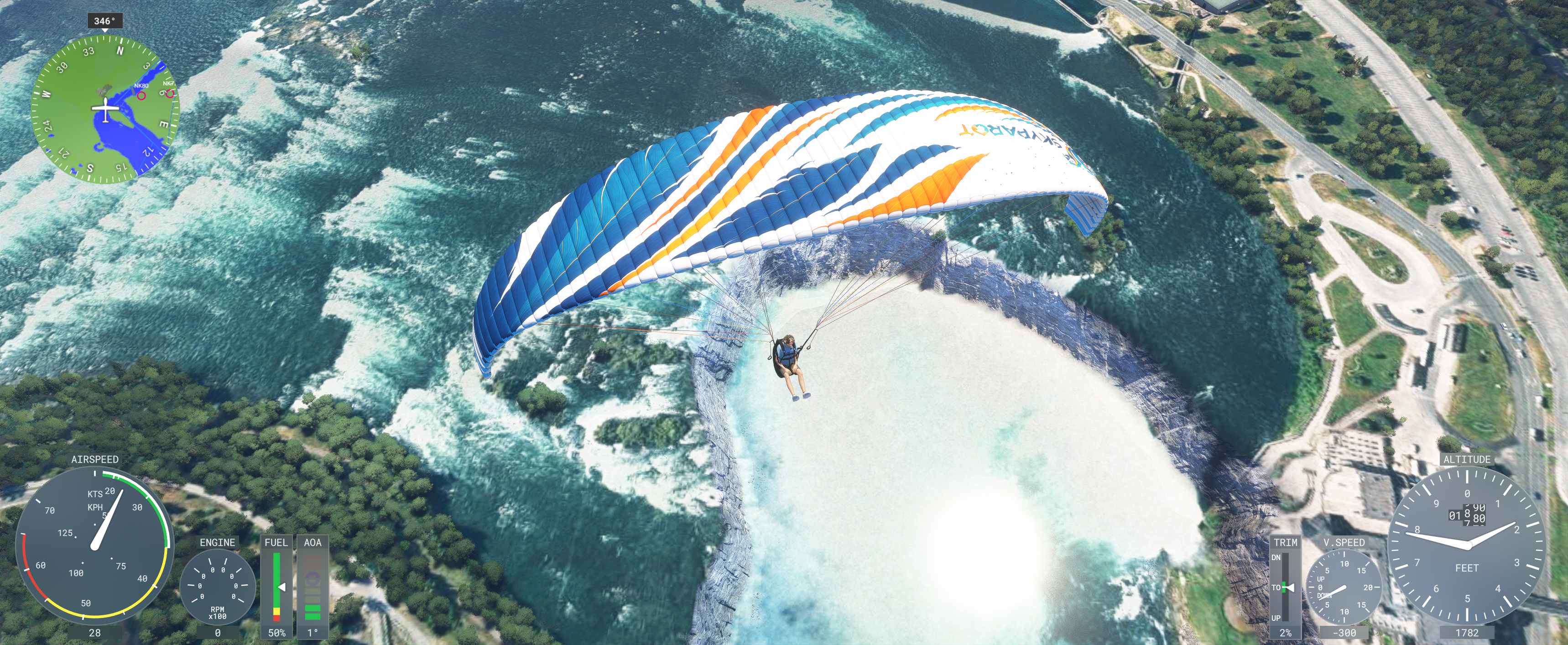 Skyparot 08 Speed im Flug